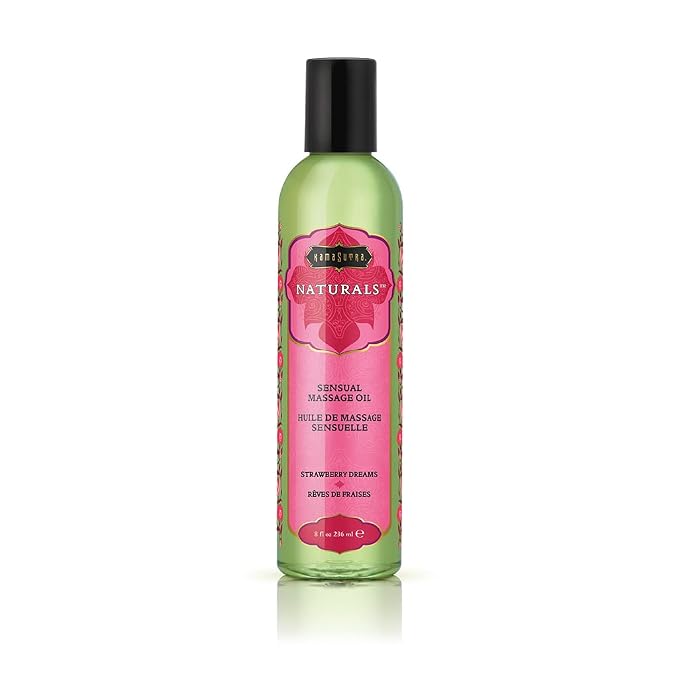 KAMA SUTRA Naturals Massage Oil Strawberry Dreams 8 fl oz by KAMASUTRA