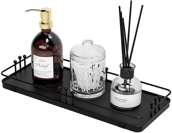 Bathroom Vanity Tray for Countertop Toiletries Perfume Makeup Soap Dispenser by Unknown