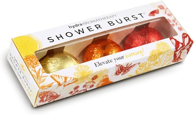 hydraAROMATHERAPY Shower Burst Tablets Essential Oil Steamers Made in USA by hydraAromatherapy