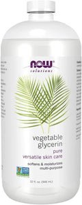NOW Foods Solutions, Vegetable Glycerin, 100% Pure, Versatile Skin Care by NOW