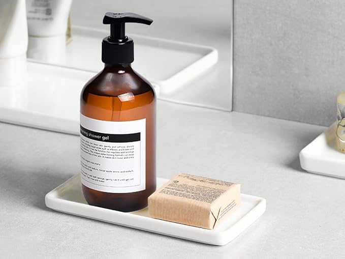 Gurygo 6" Small Ceramic Bathroom Tray - Image 3