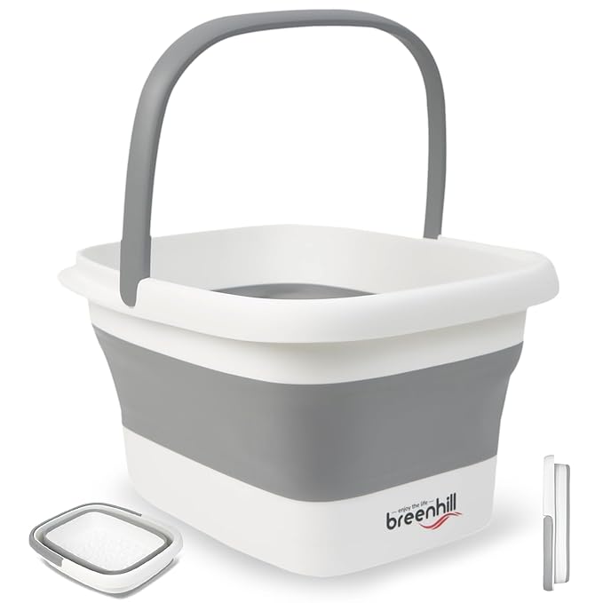 Foldable Foot Bath Basin, Collapsible Foot Soak Tub, Foot Tub by BREENHILL