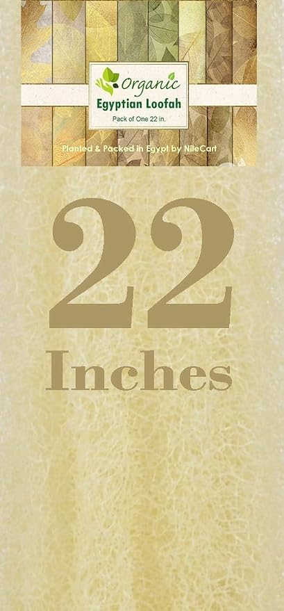 NileCart 22 Inch Egyptian Loofah Natural Luffa Sponges - Image 7