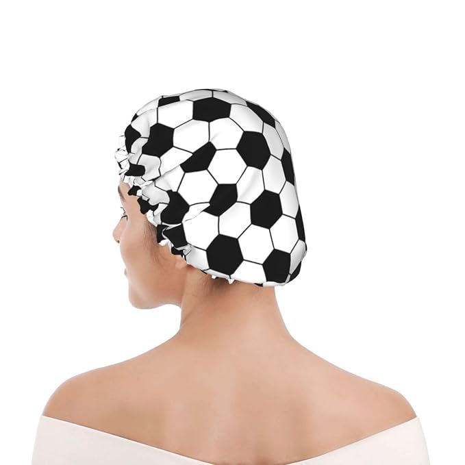 Sport Football Pattern Shower Cap - Image 7