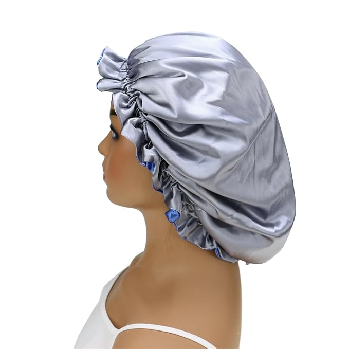 Adjustable Silk Satin Bonnet Hair Care Caps - Image 7