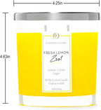 Colonial Candle Fresh Lemon Zest Scented Candle Jar, Highly Fragranced Candles - Image 4
