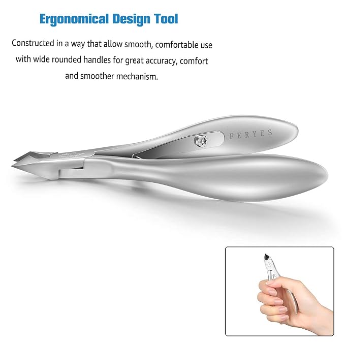 FERYES Cuticle Clippers 1/2 Jaw - Image 4