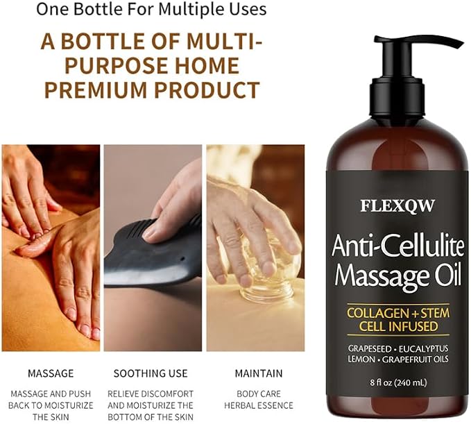 Anti-CelluliteMassage Oil Relieve Muscle Pain, and Improve the Appearance of - Image 7