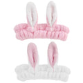 musejoy 2 Pcs Headband Bunny Ears Headband, Cute Spa Headbands by musejoy