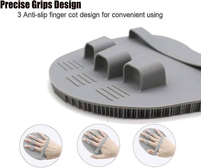 1 Pack Soft Silicone Shower Brush Body Wash Bath Exfoliating Skin Massage - Image 5