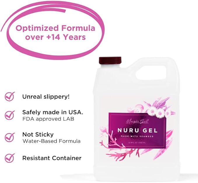 Magic Gel Nuru Massage Therapy Gel | Naturally Stain, Flavor and Fragrance Free - Image 2