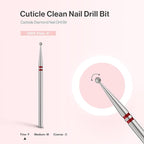MelodySusie 1.8mm Ball Shape Cuticle Clean Nail Drill Bit 3/32'', Professional - Image 4