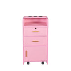 SSLine Modern Salon Station Pink Floor Stand Styling Sation Wood Salon Cabinet - Image 5