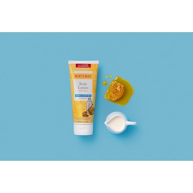 Burt's Bees Naturally Nourishing Milk & Honey Body Lotion 6 oz - Image 9