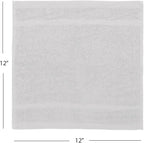Avalon Towels Cotton Washcloths 24-Pack – 12 x 12 Inch Silver Super Soft & - Image 8