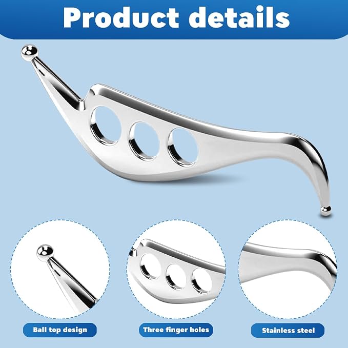 Stainless Steel Gua Sha Muscle Scraper Tool, Physical Tools, Guasha Massage - Image 8