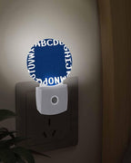 Night Lights Auto Sensor Alphabet Night Light Navy Blue Modern Minimalist - Image 3