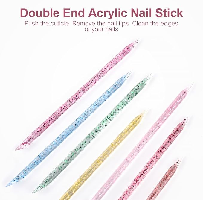 100Pcs Disposable Nail Sticks Double-End Nail Cuticle Pusher Remover Nail Care - Image 7