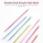 100Pcs Disposable Nail Sticks Double-End Nail Cuticle Pusher Remover Nail Care - Image 7