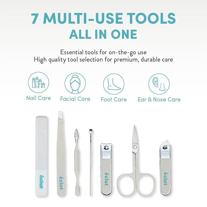 Éclat Manicure Pedicure Kit for Men & Women, Cuticle Pusher, Personal Care - Image 2