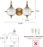 Brushed Antique Brass Bathroom Vanity Light Fixture Vintage Style - Image 5