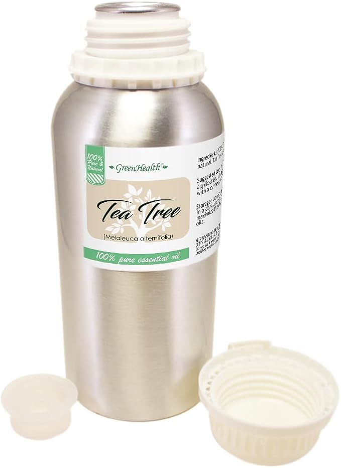 GreenHealth - 16 fl oz Tea Tree Essential Oil, Aluminum Bottle - Image 3