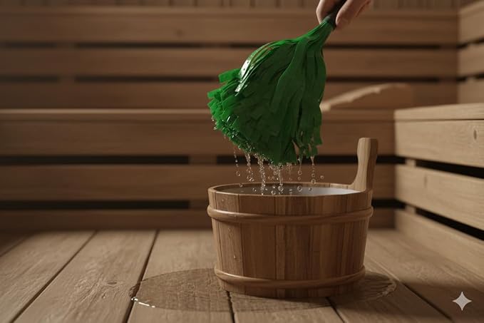 Handmade Finnish Sauna Whisk, Nordic Sauna Accessories Banya Venik - Image 3