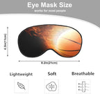 Fire Basketball Sleep Eye Mask Wall Funny Basketball Sports Silk Eye Mask - Image 2