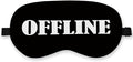 Offline Sleep Mask Silk, Funny Sleeping Mask Adjustable Sleep Mask, Blindfold by QLMX