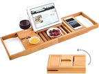 Creative Factory Luxury Bathtub Caddy Tray, Four Storage Rooms on the Board by Colorantic