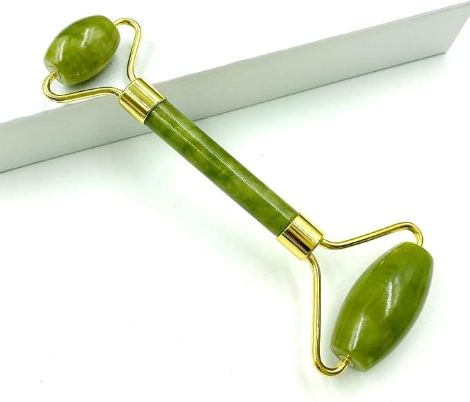 Natural Jade Facial Massage Roller and Gua Sha Set, Traditional Chinese Beauty - Image 2
