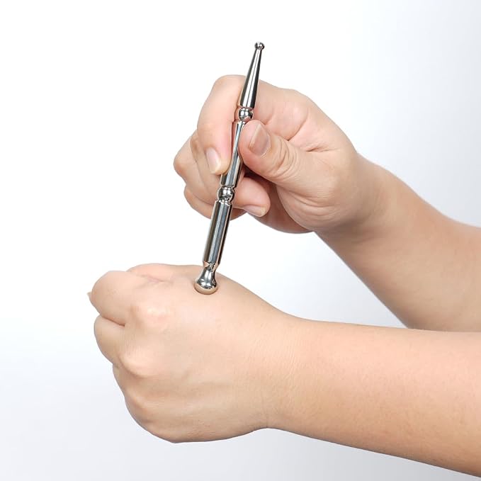 STICKON Stainless Steel Acupuncture Pen Trigger Point Massage Tool Relief Pain - Image 3