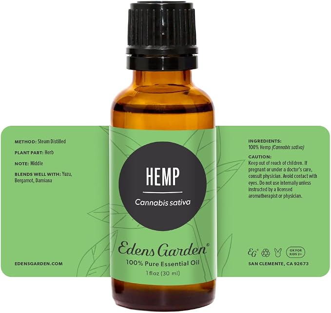 Edens Garden Hemp Essential Oil- 100% Pure Premium Grade, Therapeutic, - Image 8
