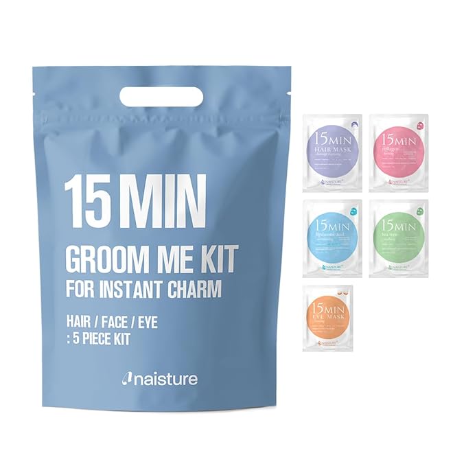 Naisture 15 Min Groom Me Kit Skincare Gift Set by Naisture