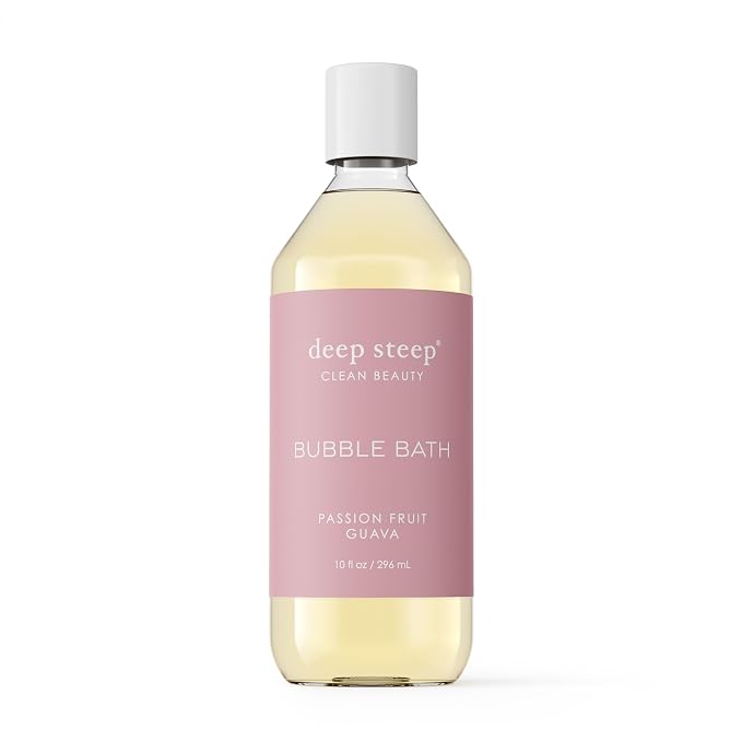 Deep Steep Bubble Bath, Passion Fruit Guava, 10 oz – Soothing Soak by DeepSteep