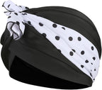 Women Swim Cap Long Short Hair Protection Pool Beach Swimming Cap Pleated - Image 3