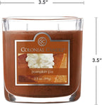 Colonial Candle Pumpkin Pie Scented Jar Candle, 2 Wick, 3.5 oz, Mottled Wax - Image 4