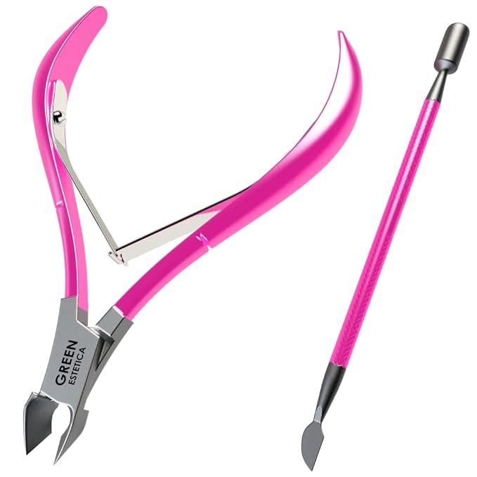 Professional Cuticle Trimmer Nail Cuticle Cutter Stainless Steel Cuticle Nippers by GREENESTETICA