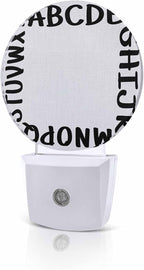 Night Lights Auto Sensor Alphabet Night Light White Modern Minimalist Letter by Home+L6