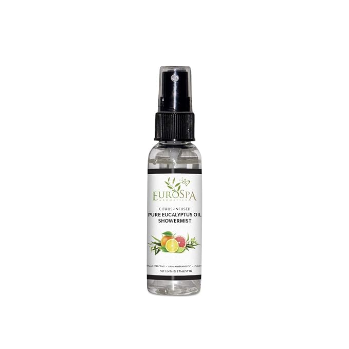 EuroSpa Aromatics Pure Eucalyptus Oil ShowerMist and Steam Room Spray, by EuroSpa+Aromatics