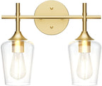 Ralbay Gold Bathroom Light Fixtures 2-Lights by RalbayLighting