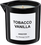 Massage Oil Candle for Men, Ultra Hydrating Body Care by ANSOYER