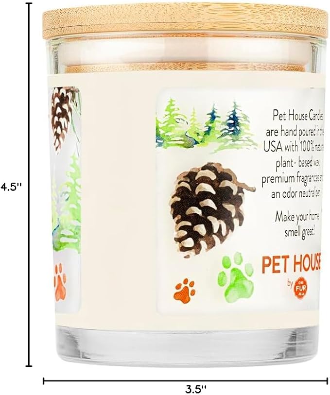 Pet House Candle Plant-Based, Clean Burning Long Lasting Scented Pet Odor Candle - Image 9