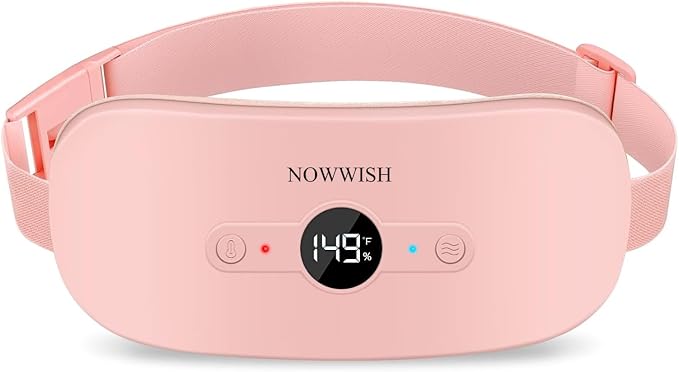 NOWWISH Heating Pad for Period Cramps Pain Relief, Portable Electric Cordless by NOWWISH