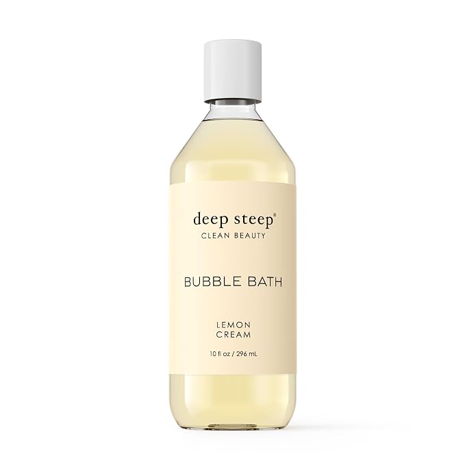 Deep Steep Bubble Bath, Lemon Cream, 10 oz – Soothing Soak by DeepSteep