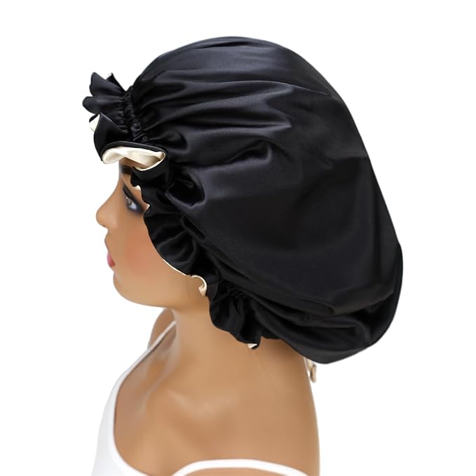 Adjustable Silk Satin Bonnet Hair Care Caps - Image 8