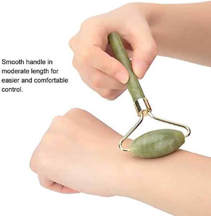 Jade Roller & Gua Sha Set 5 in 1 Facial Massager Tools - Image 6