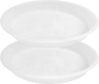 Plant Saucer - 2 Pack 22 Inch Extra Large Durable Plastic Plant Trays Clear by Unknown