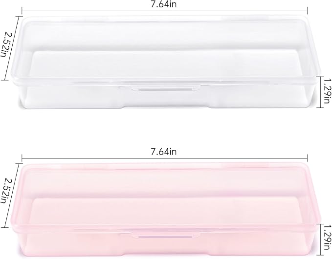 4Pcs Transparent Storage Boxes For Nail Tool Professional Pedicure Manicure - Image 3