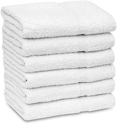 GOLD TEXTILES 48 White Economy Bath Towels Bulk Cotton Blend - Image 7